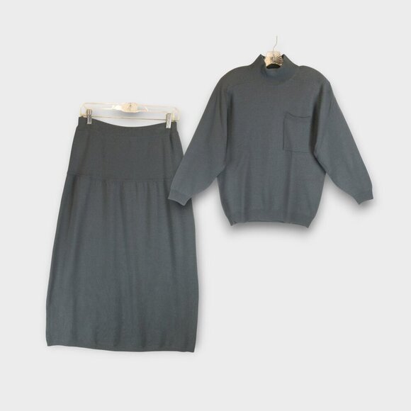 Intuitions Dresses & Skirts - Intuitions Maxi Sweater Skirt Set Size L